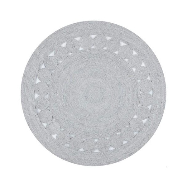 Safavieh 3 x 3 ft. Cape Cod Round Area RugGrey CAP225F-3R - main